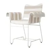Fauteuil Tropique Tissu Beige / Avec Franges - Mategot, Reedition 50' - Gubi