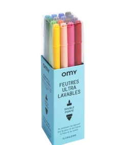 Feutres Plastiqueultra Lavables / Lot De 16 - Omy Design & Play