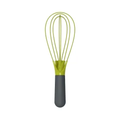 Fouet Twist Plastique Vert Gris / Silicone - 2 En 1 : Fouet Ballon + Fouet Plat - Joseph Joseph