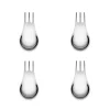 Fourchette Moscardino Metal / Cuillere Pour Aperitif - Set De 4 - Alessi