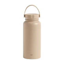 Gourde Isotherme Mono Thermal Large Metal Marron Beige / 0,9 L - Acier - Hay