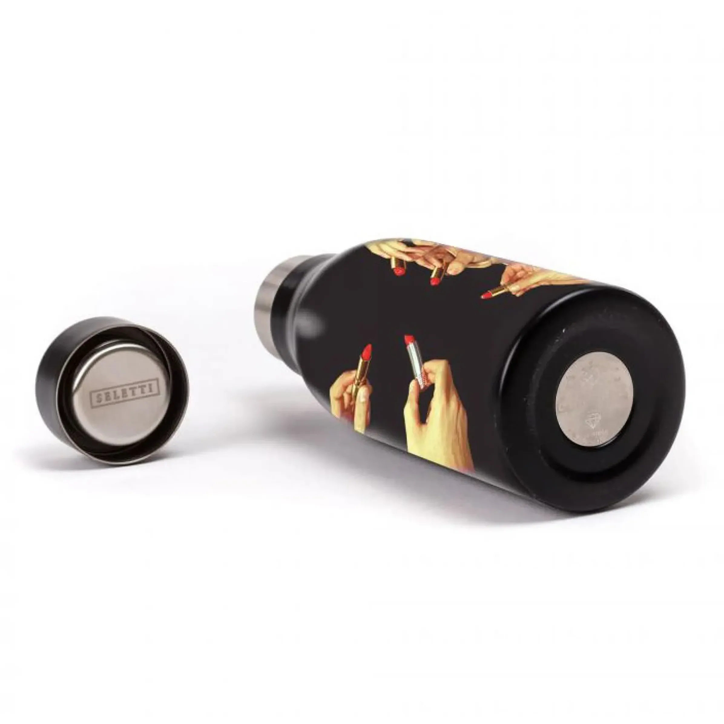 Gourde Isotherme Toiletpaper - Black Lipsticks Metal / Acier - 0,5L - Seletti