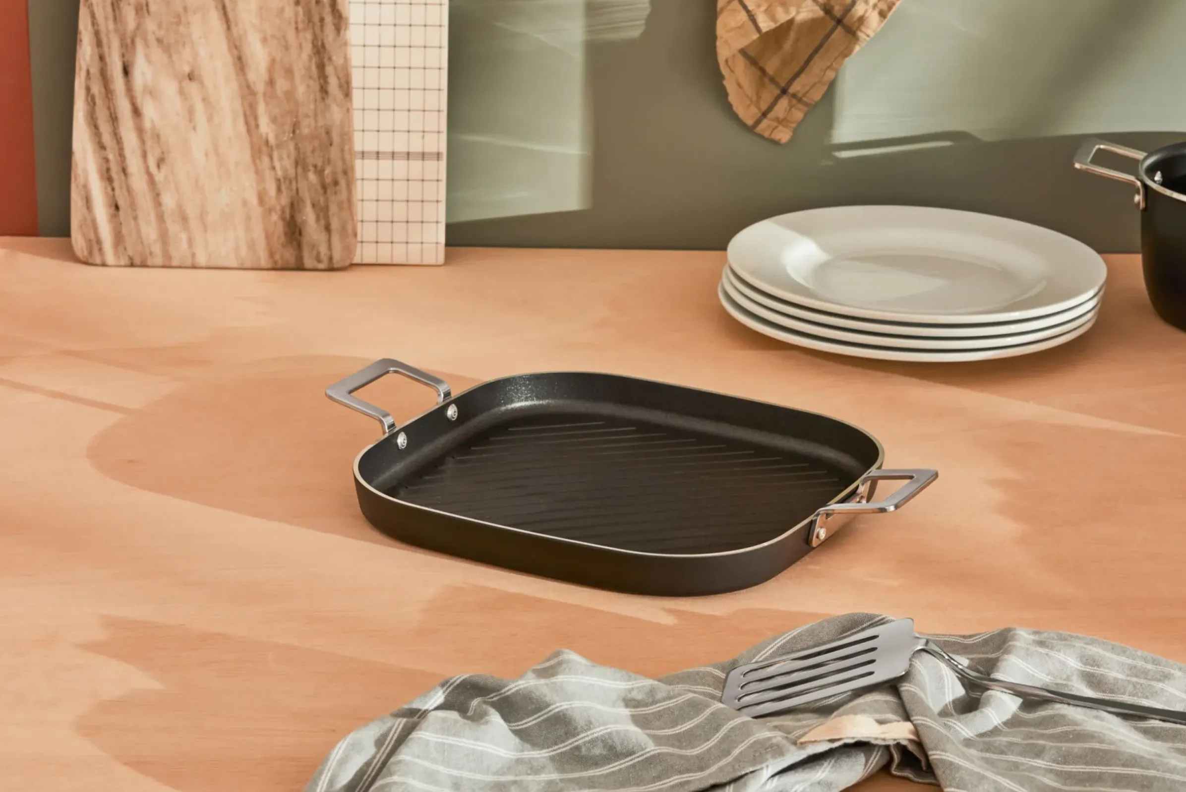 Grill Pots&Pans Metal/ 29 X 29 Cm - Tous Feux Dont Induction - Alessi