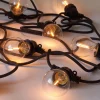 Guirlande Lumineuse Exterieur Bella Vista Clear Led Verre Plastique 14 Metres - Ampoules Transparentes A Filaments - Seletti
