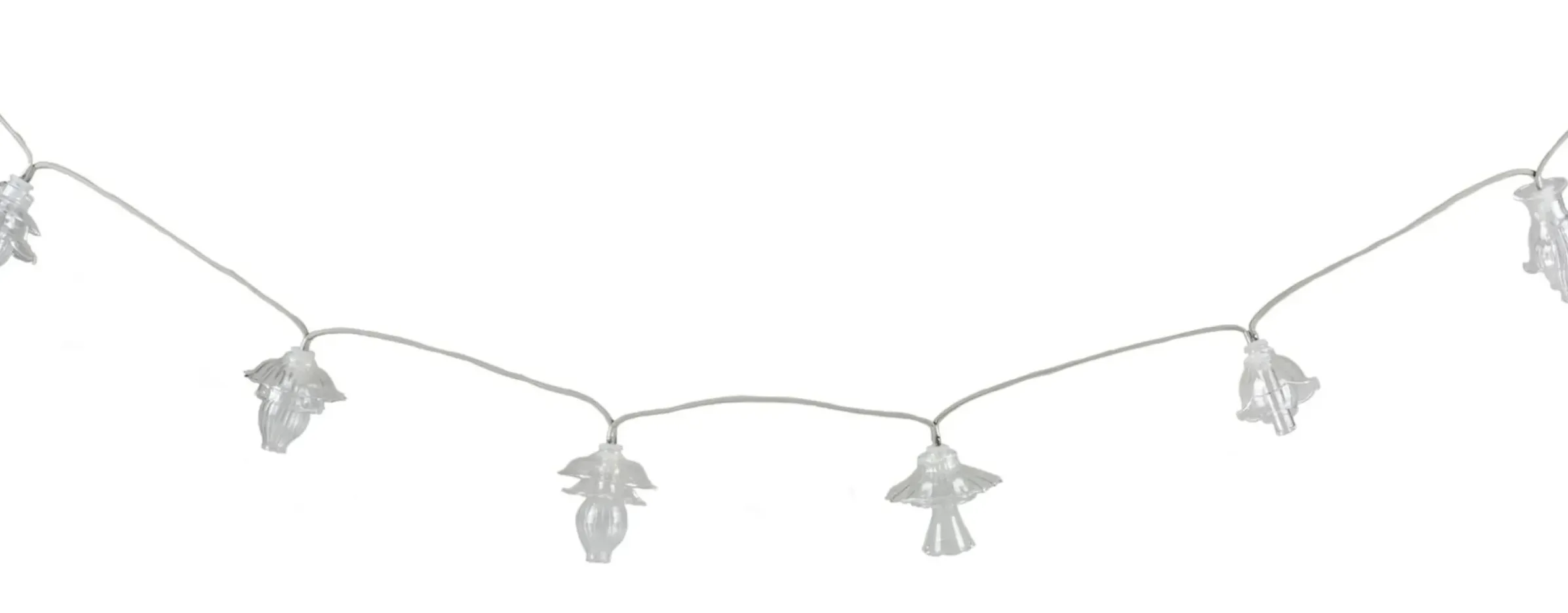 Guirlande Lumineuse Floralia Verre/ Led - 12 Abat-Jours Verre - L 420 Cm - Seletti