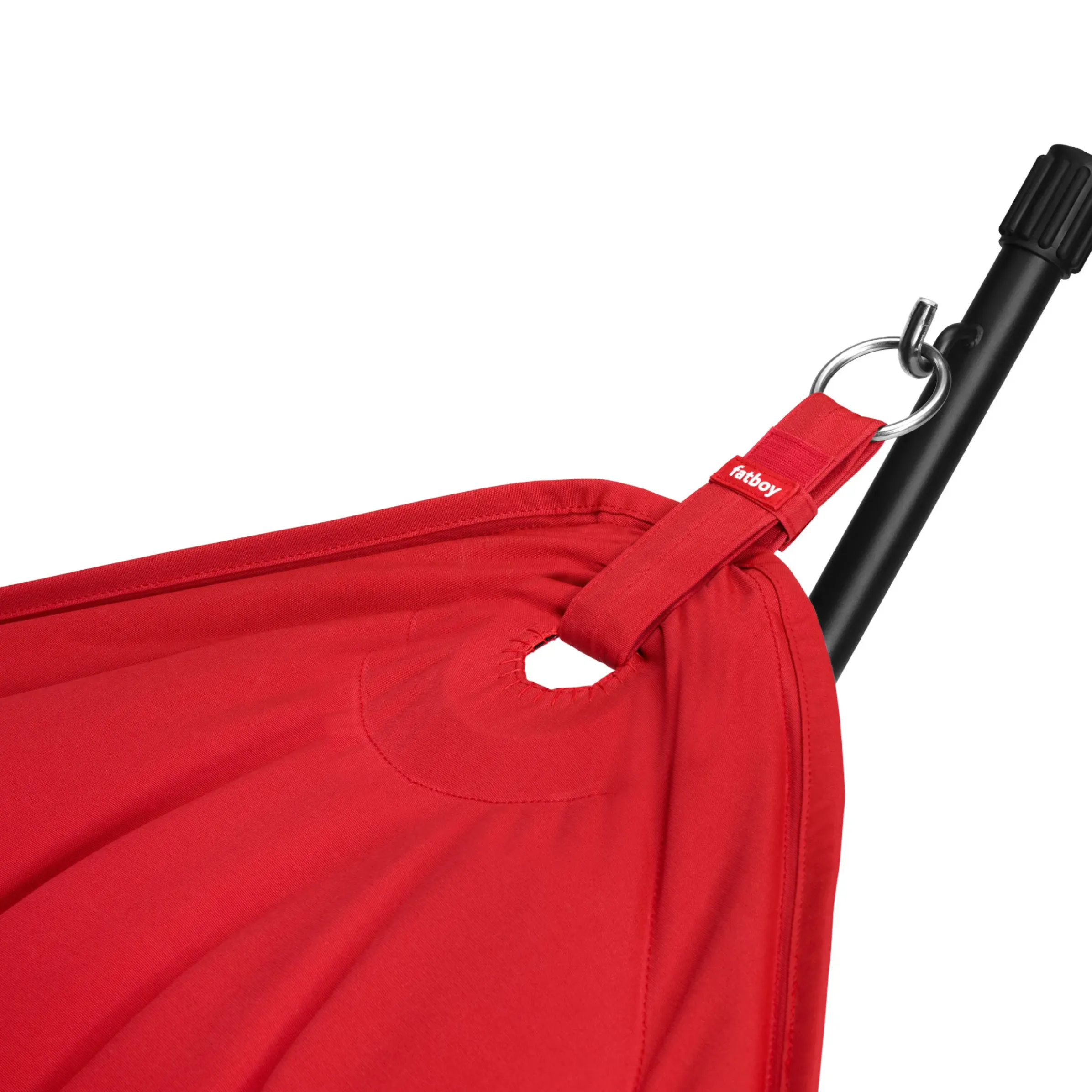 Hamac Avec Support Headdemock Deluxe Tissu Rouge / Tissu Olefine - Avec Coussin & Housse - Fatboy