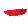 Hamac Avec Support Headdemock Deluxe Tissu Rouge / Tissu Olefine  - Avec Coussin & Housse - Fatboy