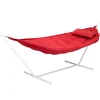 Hamac Avec Support Headdemock Superbe Tissu Rouge / Tissu Olefine - Avec Coussin - Fatboy