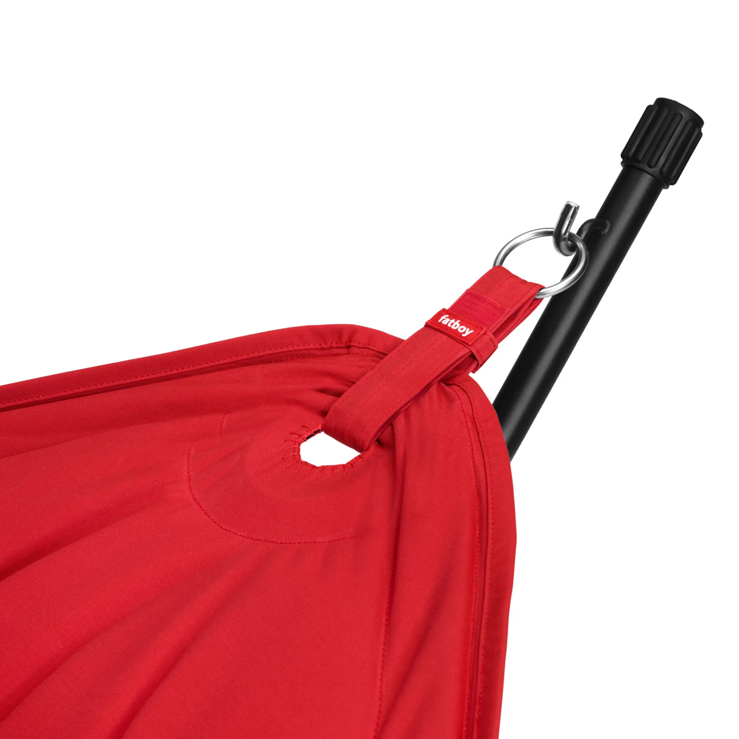 Hamac Avec Support Headdemock Superbe Tissu Rouge / Tissu Olefine - Avec Coussin - Fatboy