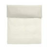 Housse De Couette 240 X 220 Cm Duo Tissu Blanc Beige / Coton Oeko-Tex - Hay