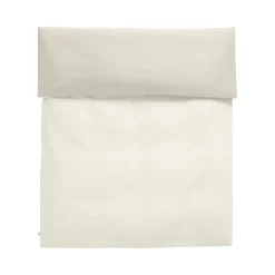 Housse De Couette 240 X 220 Cm Duo Tissu Blanc Beige / Coton Oeko-Tex - Hay