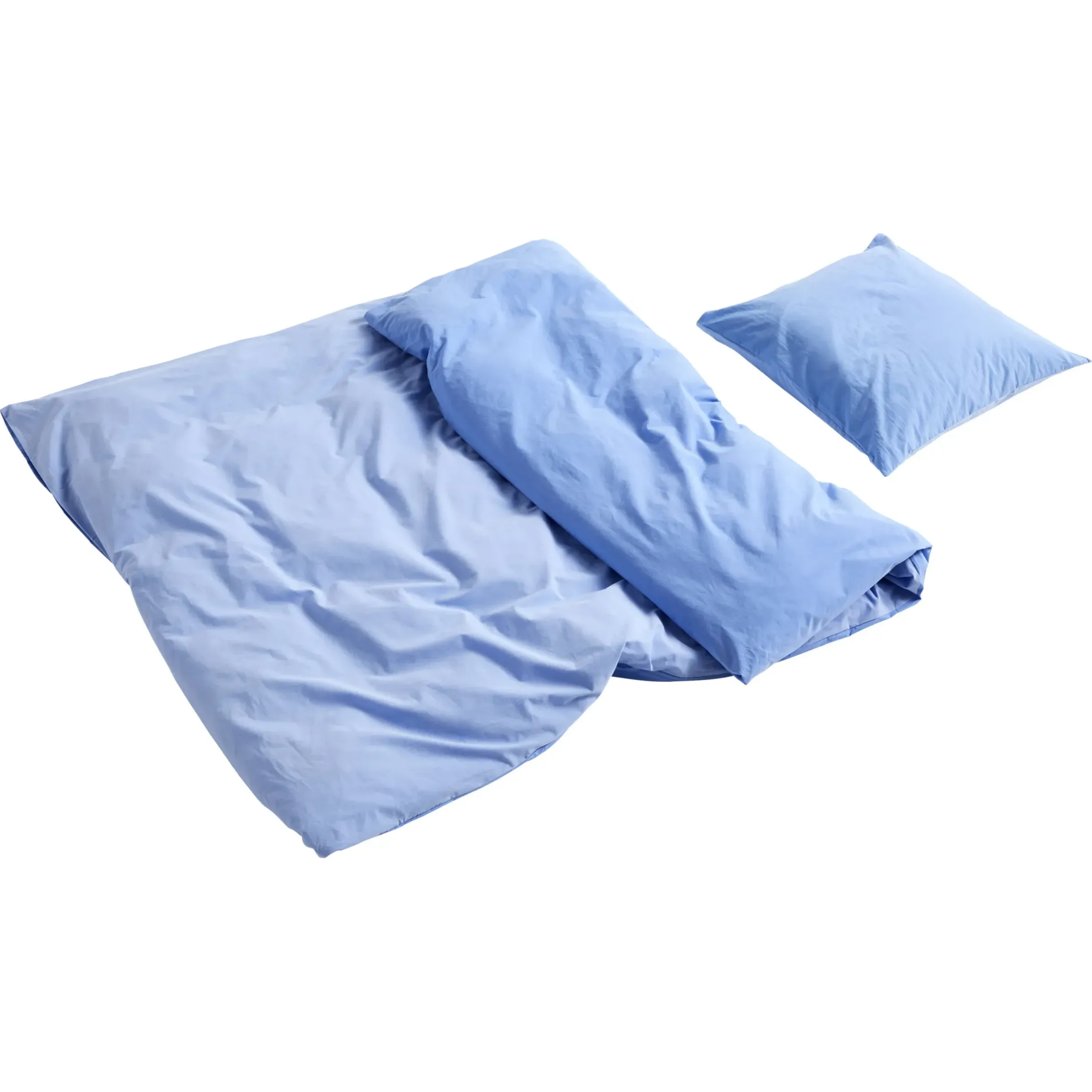 Housse De Couette 240 X 220 Cm Duo Tissu Bleu / Coton Oeko-Tex - Hay
