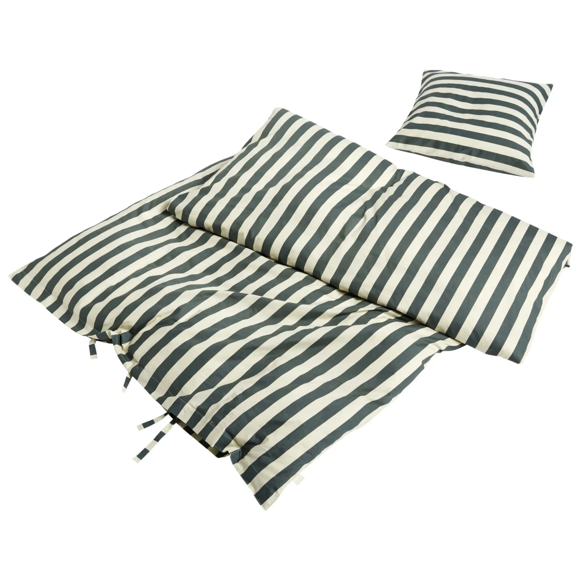 Housse De Couette 240 X 220 Cm Ete Tissu Vert / Coton Oeko-Tex - Hay