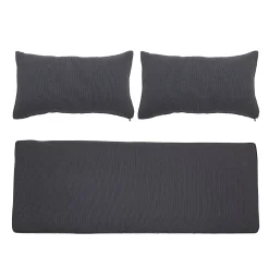 Housse De Coussin  Tissu Gris / Pour Canape Mundo - Set De 3 Housses (Sans Garnissage) - Bloomingville