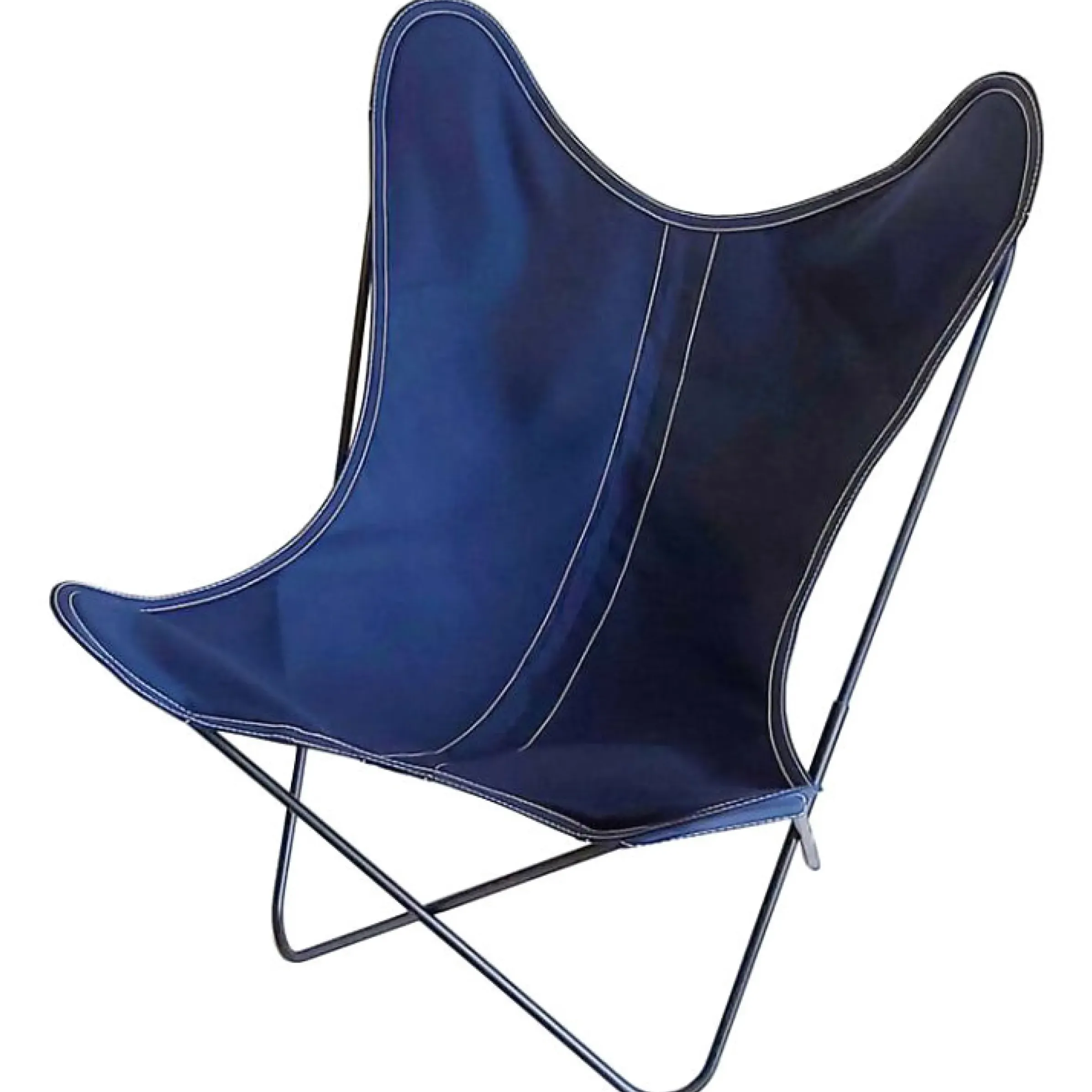 Housse Tissu Bleu Coton Outdoor / Pour Fauteuil Aa Butterfly - Aa-New Design