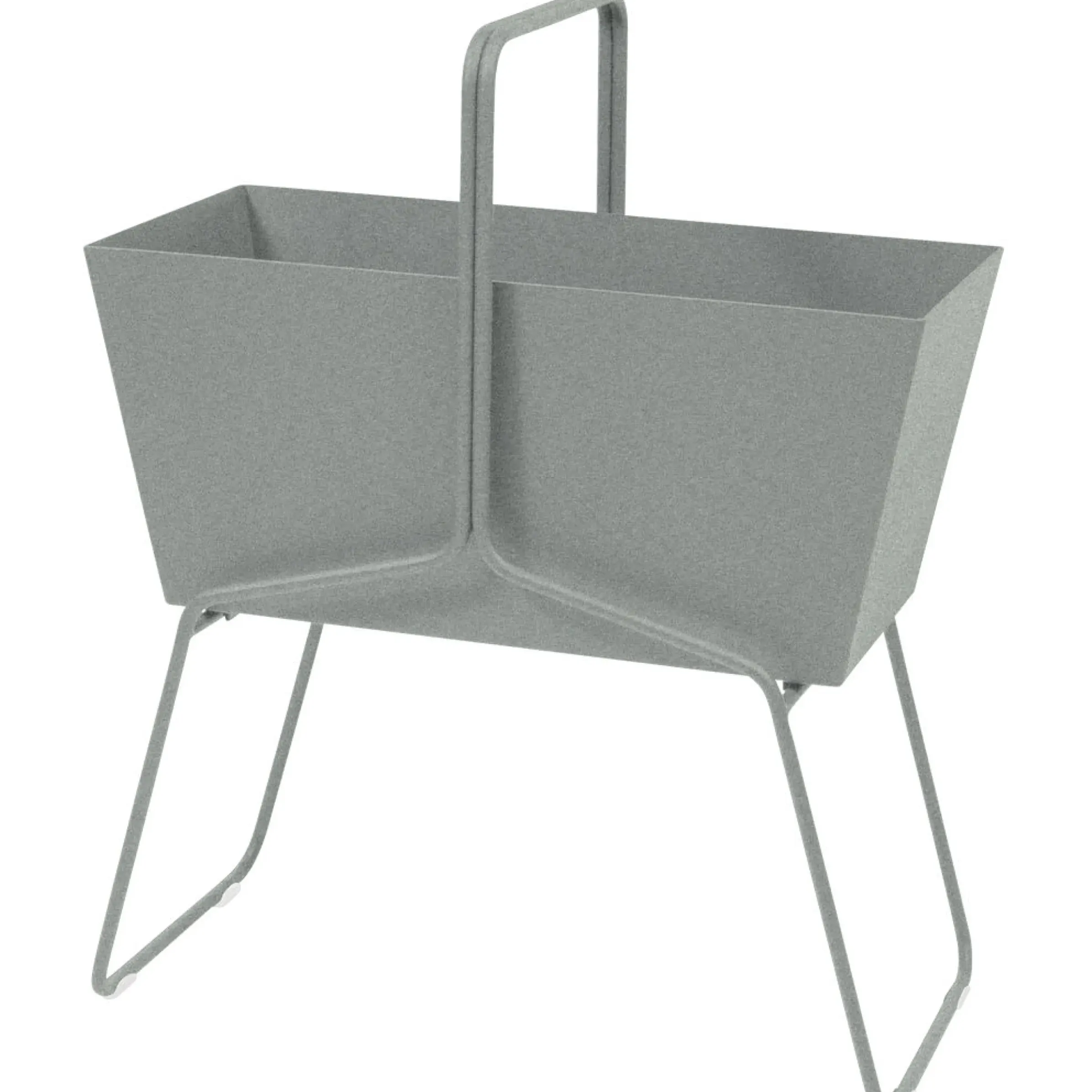 Jardiniere Basket Metal Gris Haute / L 70 X H 84 Cm - Fermob