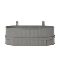 Jardiniere Bau Metal Gris / Avec Support - Metal / L 45 Cm - Ferm Living