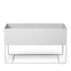 Jardiniere Sur Pied Plant Box Large Metal Gris / L 77 X H 45 Cm X Prof. 34 Cm - Ferm Living