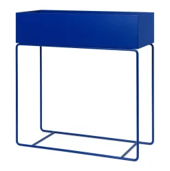 Jardiniere Sur Pied Plant Box Metal Bleu / L 60 X H 65 Cm X Prof. 25 Cm - Ferm Living