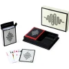 Jeu De Cartes Eden Bois Blanc Noir / 2 Jeux De Cartes Dans Coffret Bois Laque - Jonathan Adler