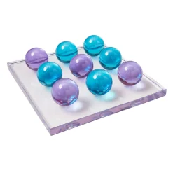 Jeu De Morpion Tic-Tac-Toe Plastique/ Acrylique - 30,5 X 30,5 Cm - Jonathan Adler