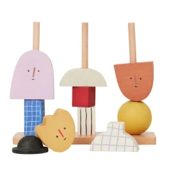 Jouet A Empiler Character Bois/ Bois Fsc - L 17 X H 20,6 Cm - Ferm Living