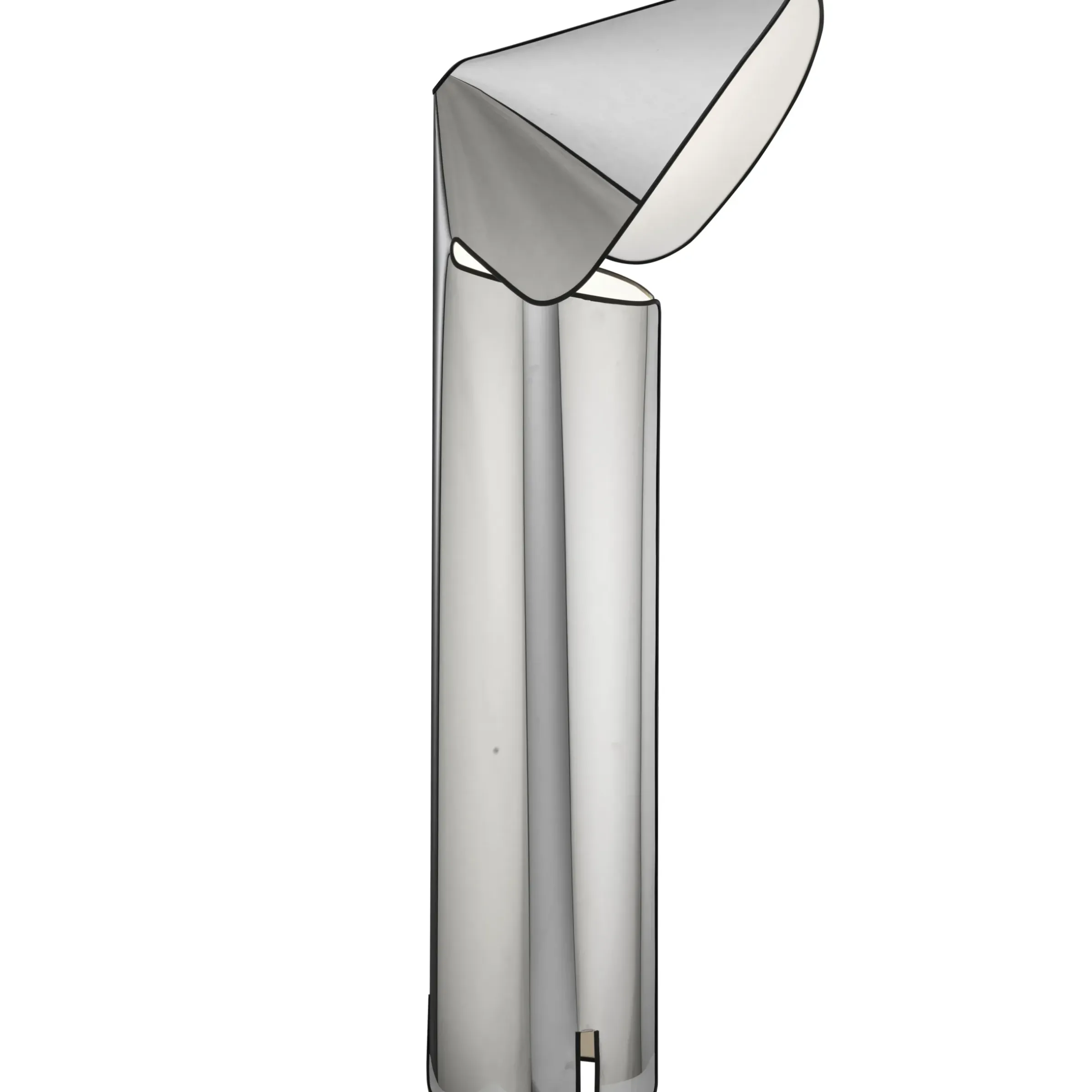 Lampadaire Chiara Gris Metal / O 72 X H 145 Cm - Acier / Reedition 1969 - Flos