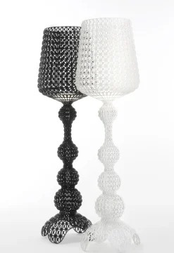 Lampadaire D'extérieur Kabuki Outdoor Plastique Blanc Plastique Balnc / Led - H 165 Cm - Kartell