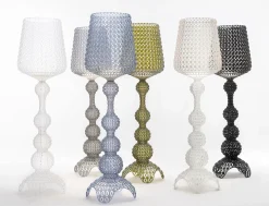 Lampadaire D'extérieur Kabuki Outdoor Plastique Blanc Plastique Balnc / Led - H 165 Cm - Kartell