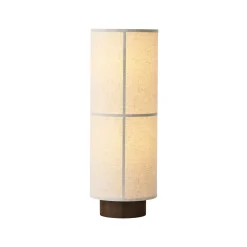 Lampadaire Hashira Low Tissu Beige / O 30 X H 83 Cm - Lin - Menu