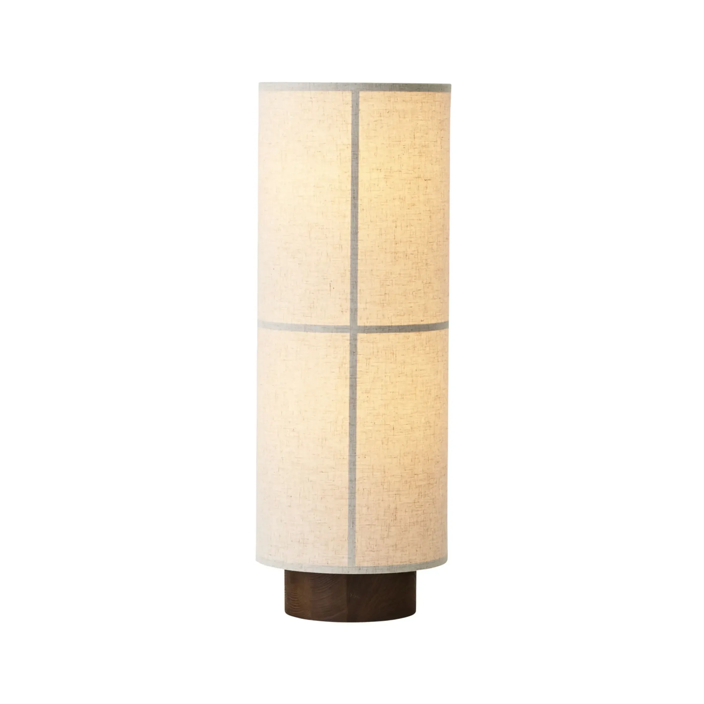 Lampadaire Hashira Low Tissu Beige / O 30 X H 83 Cm - Lin - Menu