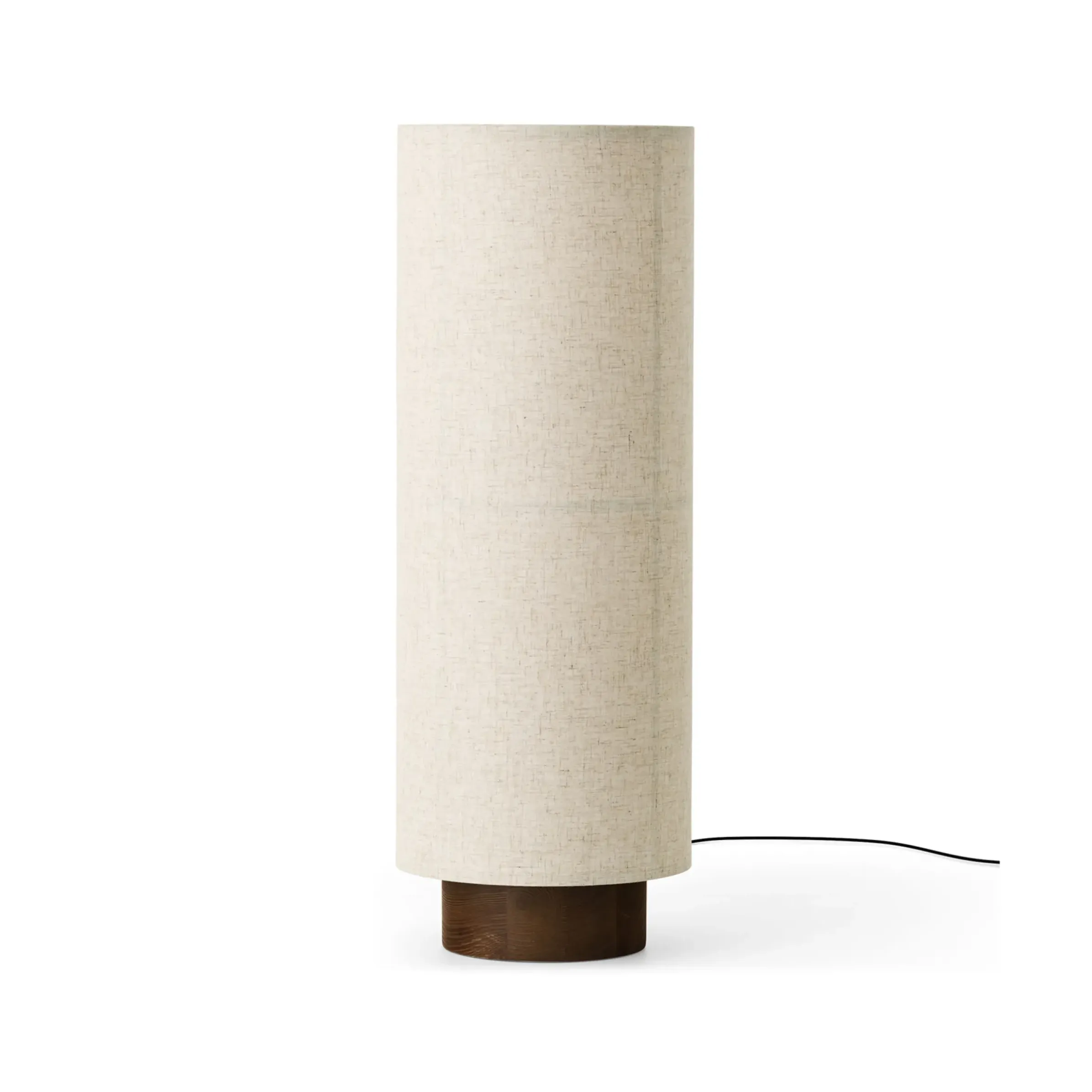 Lampadaire Hashira Low Tissu Beige / O 30 X H 83 Cm - Lin - Menu
