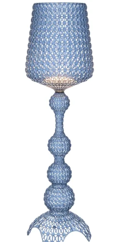 Lampadaire Kabuki Indoor Plastique Bleu / Led - Pour L'Interieur - H 165 Cm - Kartell