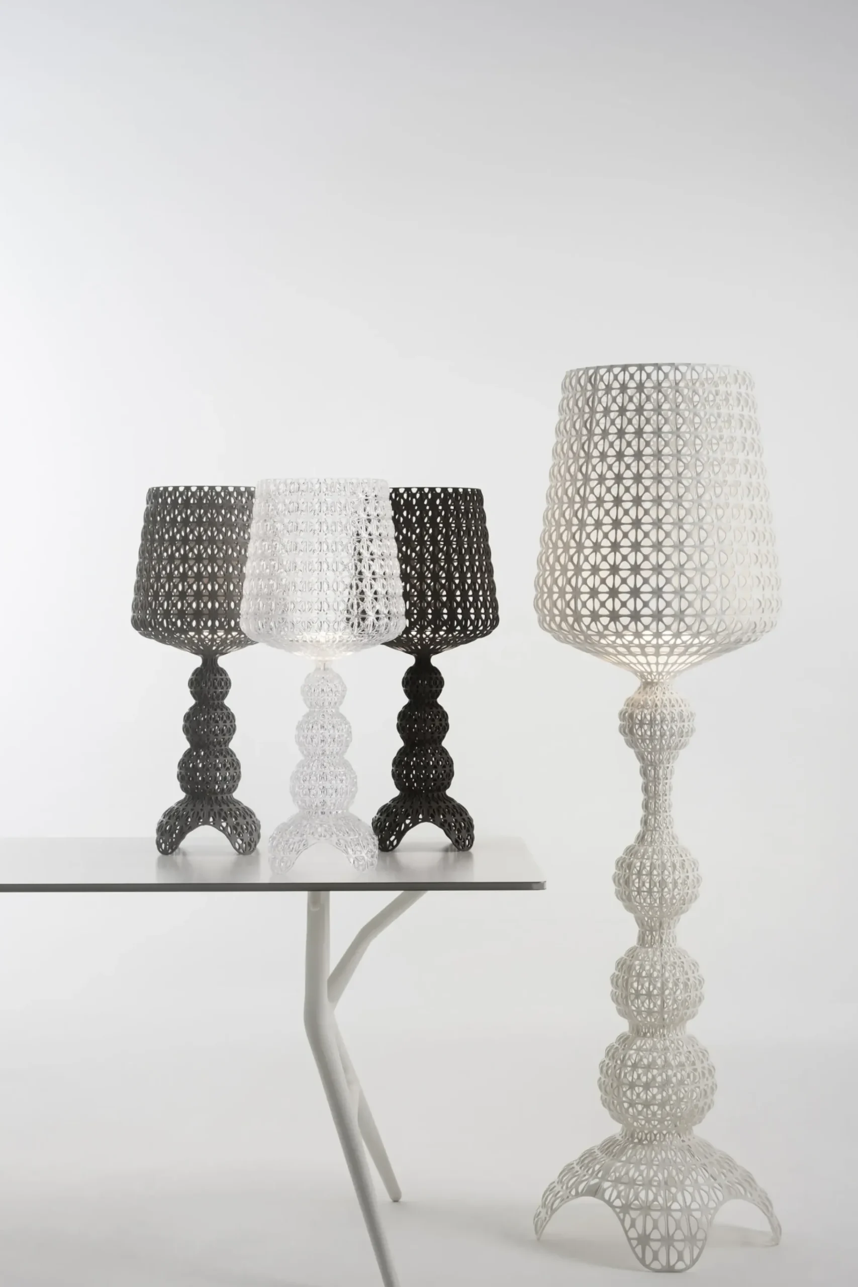Lampe A Poser Mini Kabuki Led Plastique/ H 70 Cm - Kartell