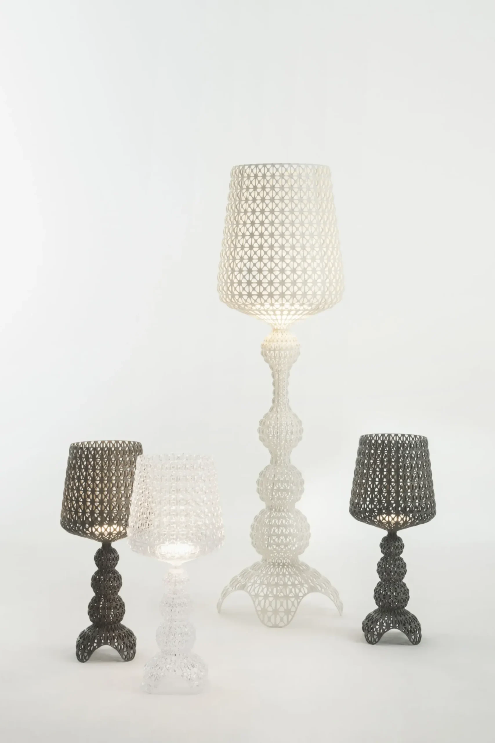 Lampe A Poser Mini Kabuki Led Plastique/ H 70 Cm - Kartell