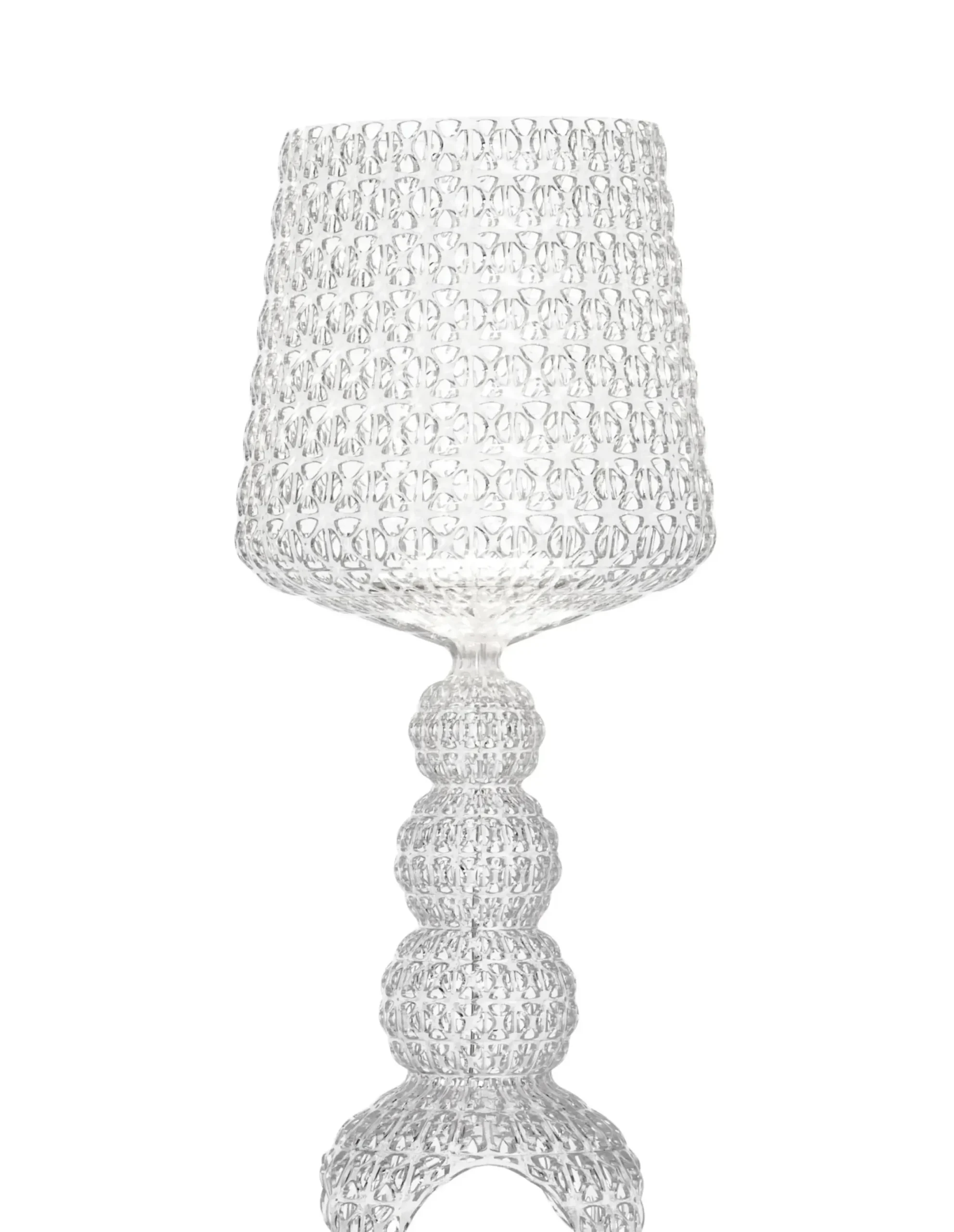 Lampe A Poser Mini Kabuki Led Plastique Transparent / H 70 Cm - Kartell