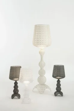Lampe A Poser Mini Kabuki Led Plastique Transparent / H 70 Cm - Kartell