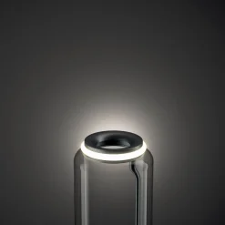Lampe A Poser Noctambule Cylindre N°1 Verre Transparent / Led - O 25 X H 50 Cm - Flos