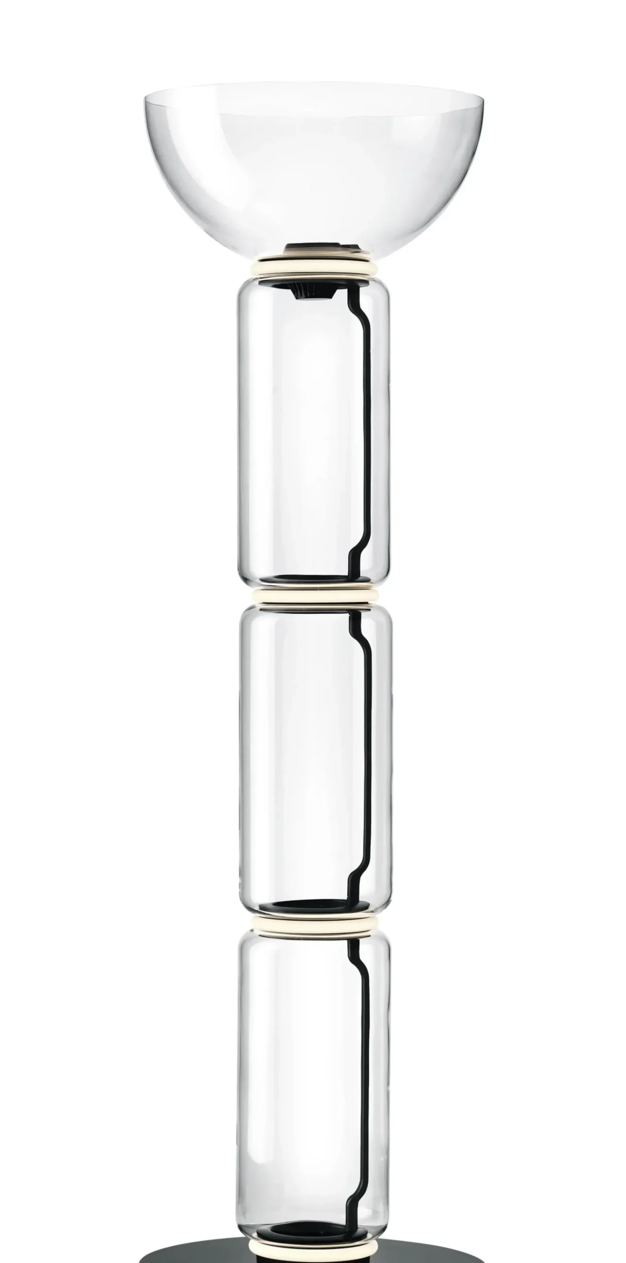Lampe A Poser Noctambule Dome Verre/ Led - O 55 X H 190 Cm - Flos