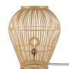 Lampe A Poser Tuvalu Large Fibre Vegetale Beige Bois / Bambou - H 70 Cm - Good&Mojo