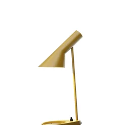 Lampe De Table Aj Mini Metal Jaune (1960) / H 43 Cm - Louis Poulsen
