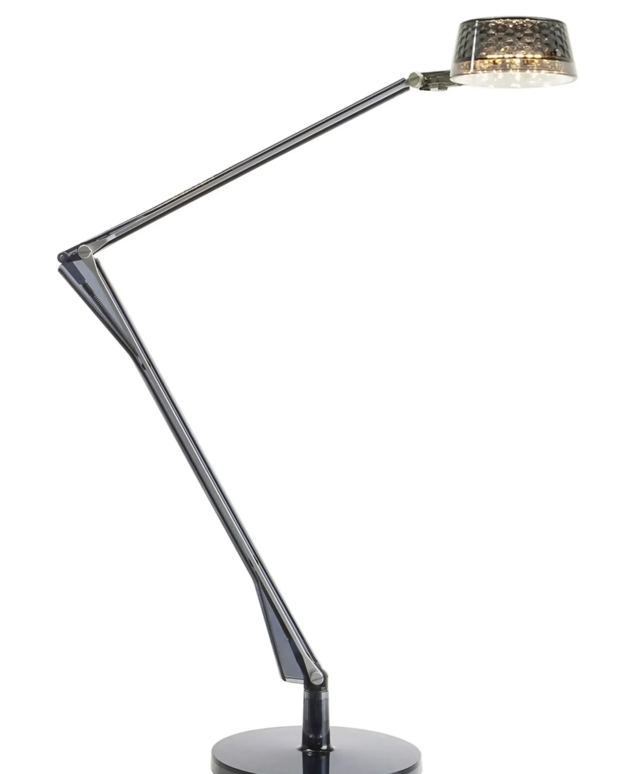 Lampe De Table Aledin Dec Led Plastique Gris / Diffuseur Rond - Kartell