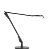 Lampe De Table Aledin Tec Led Plastique Noir / Ldiffuseur Plat / Version Mate - Kartell