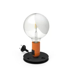 Lampe De Table Lampadina Metal Orange / Achille Castiglioni, 1972 - Flos