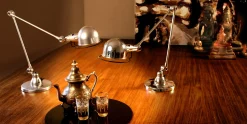 Lampe De Table Signal Metal / 2 Bras - H Max 60 Cm - Jielde