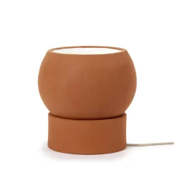 Lampe De Table Terra Floor Ceramique Rouge Orange / - Terracotta / Spot Orientable - Serax