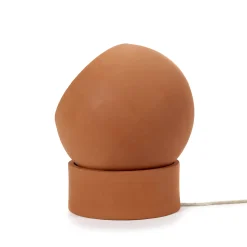 Lampe De Table Terra Floor Ceramique Rouge Orange / - Terracotta / Spot Orientable - Serax