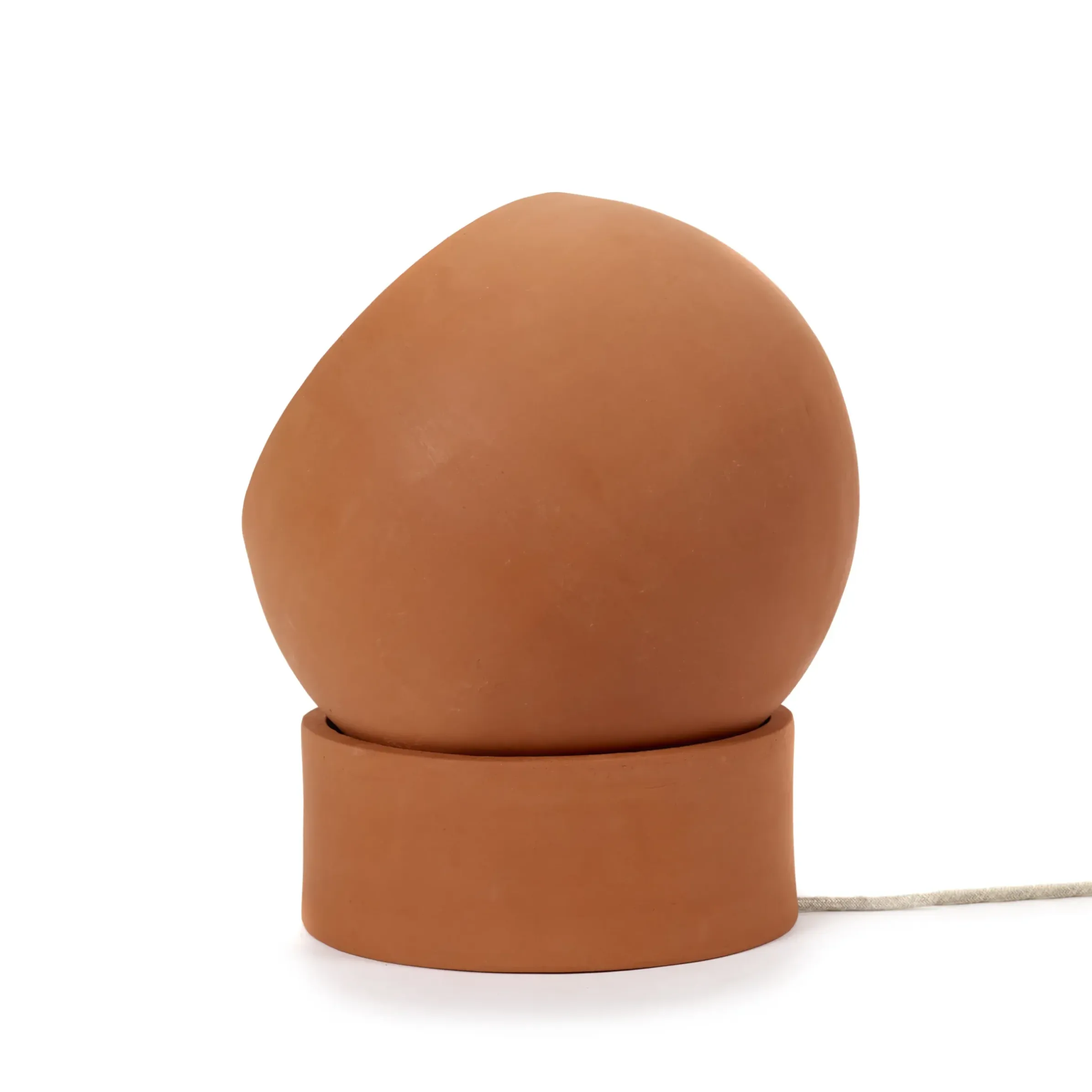 Lampe De Table Terra Floor Ceramique Rouge Orange / - Terracotta / Spot Orientable - Serax