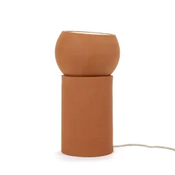 Lampe De Table Terra Large Ceramique Rouge Orange / - Terracotta / Spot Orientable - Serax