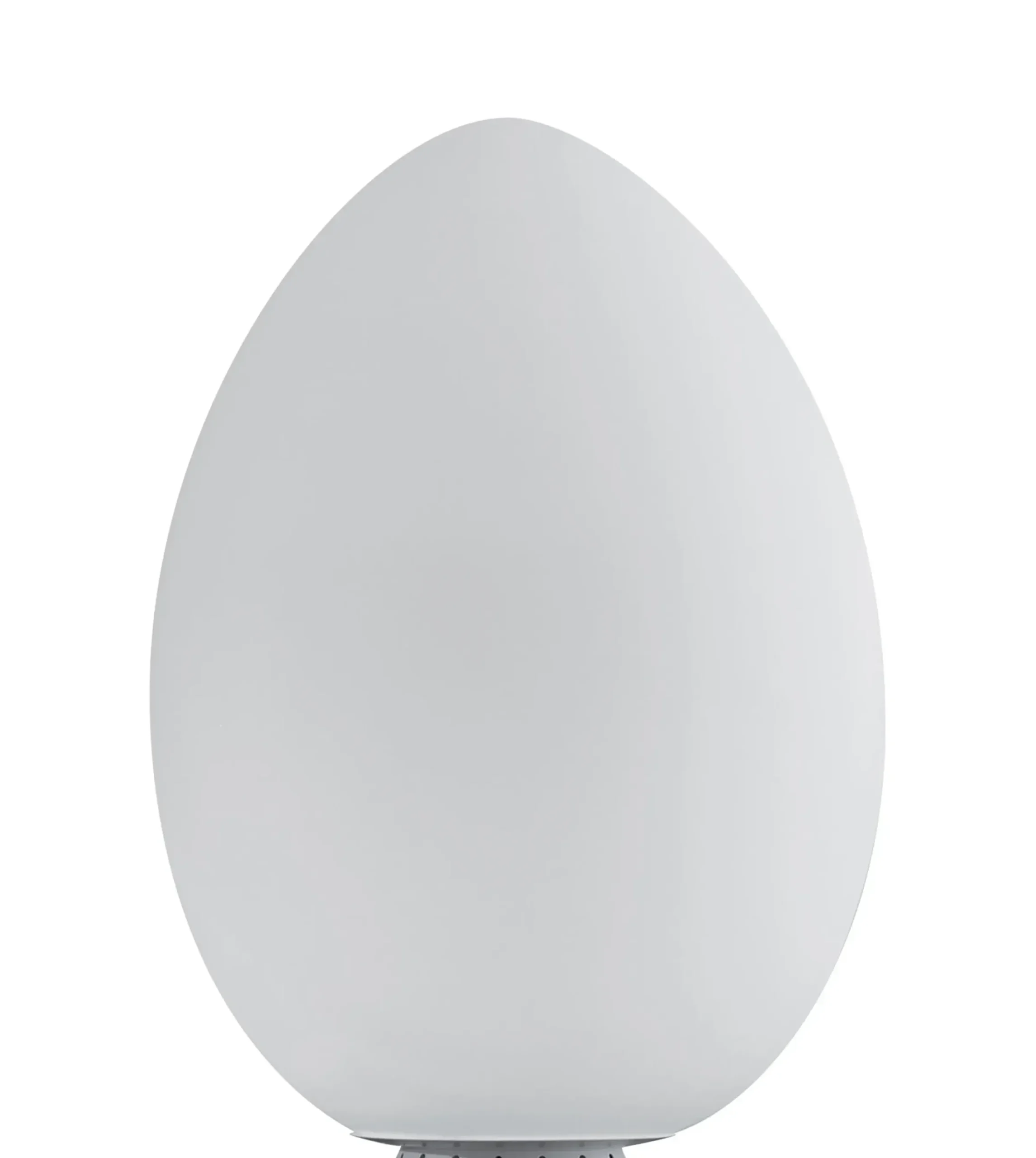 Lampe De Table Uovo Led Verre Blanc / H 44 Cm - Fontana Arte